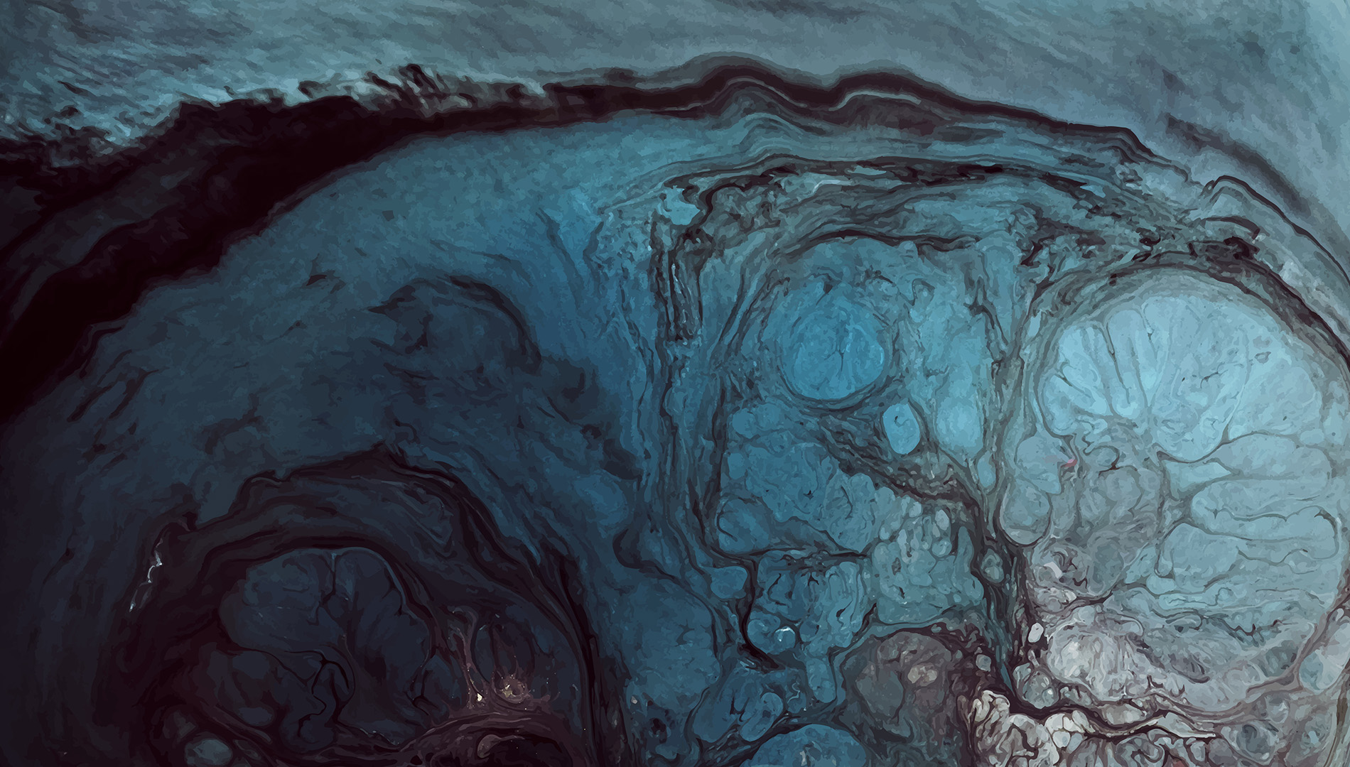 Abstract blue grunge watercolor patterned background vector