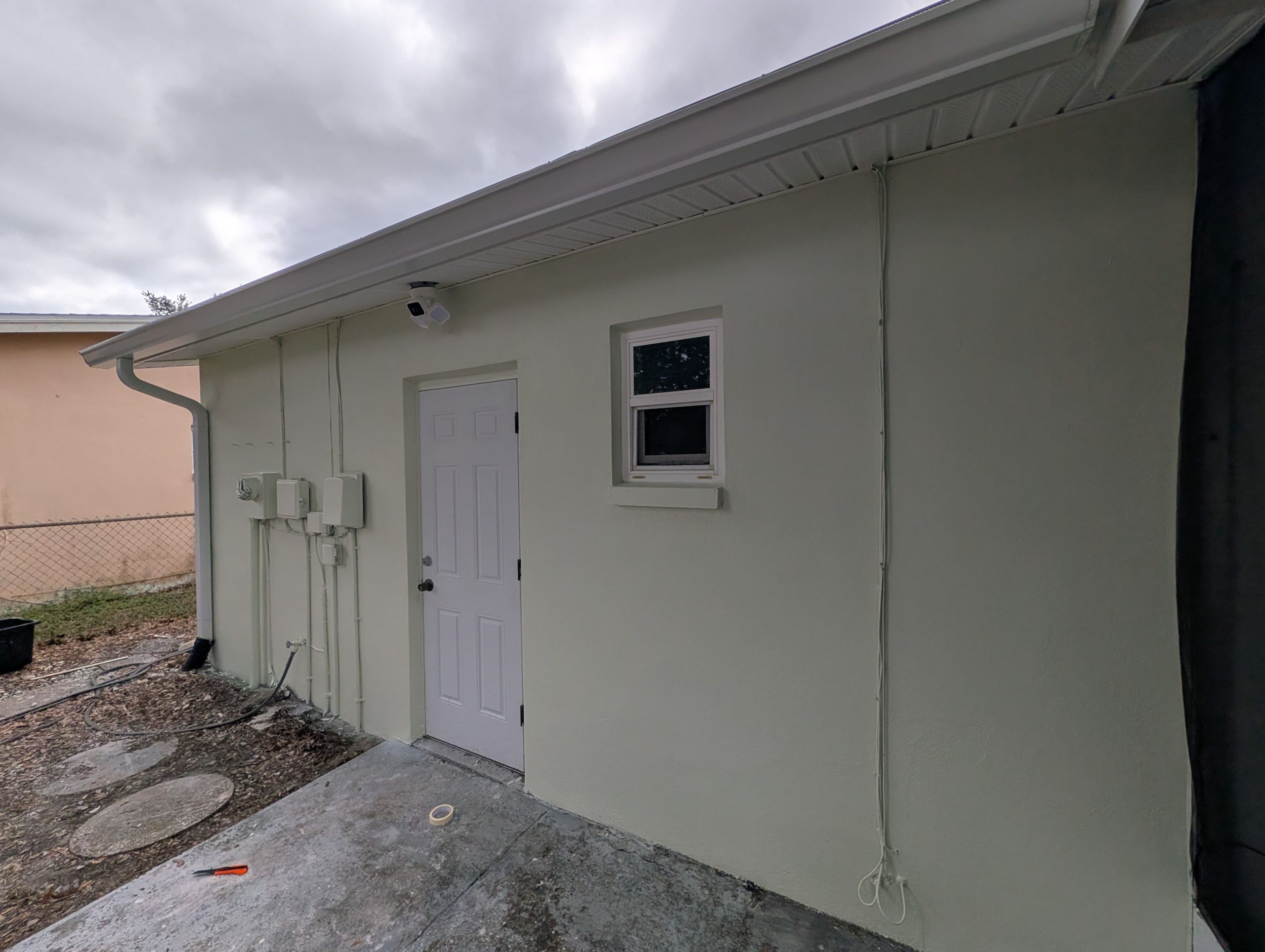 Painted-Utility-Boxes-And-Conduit-To-Match-Wall