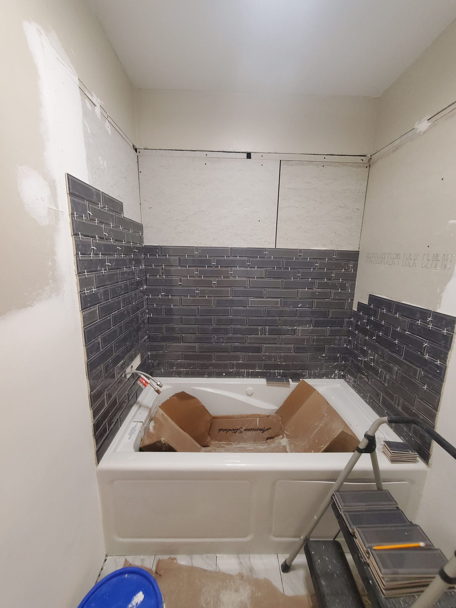 Dark-Grey-Subway-Tile-Installation-Process