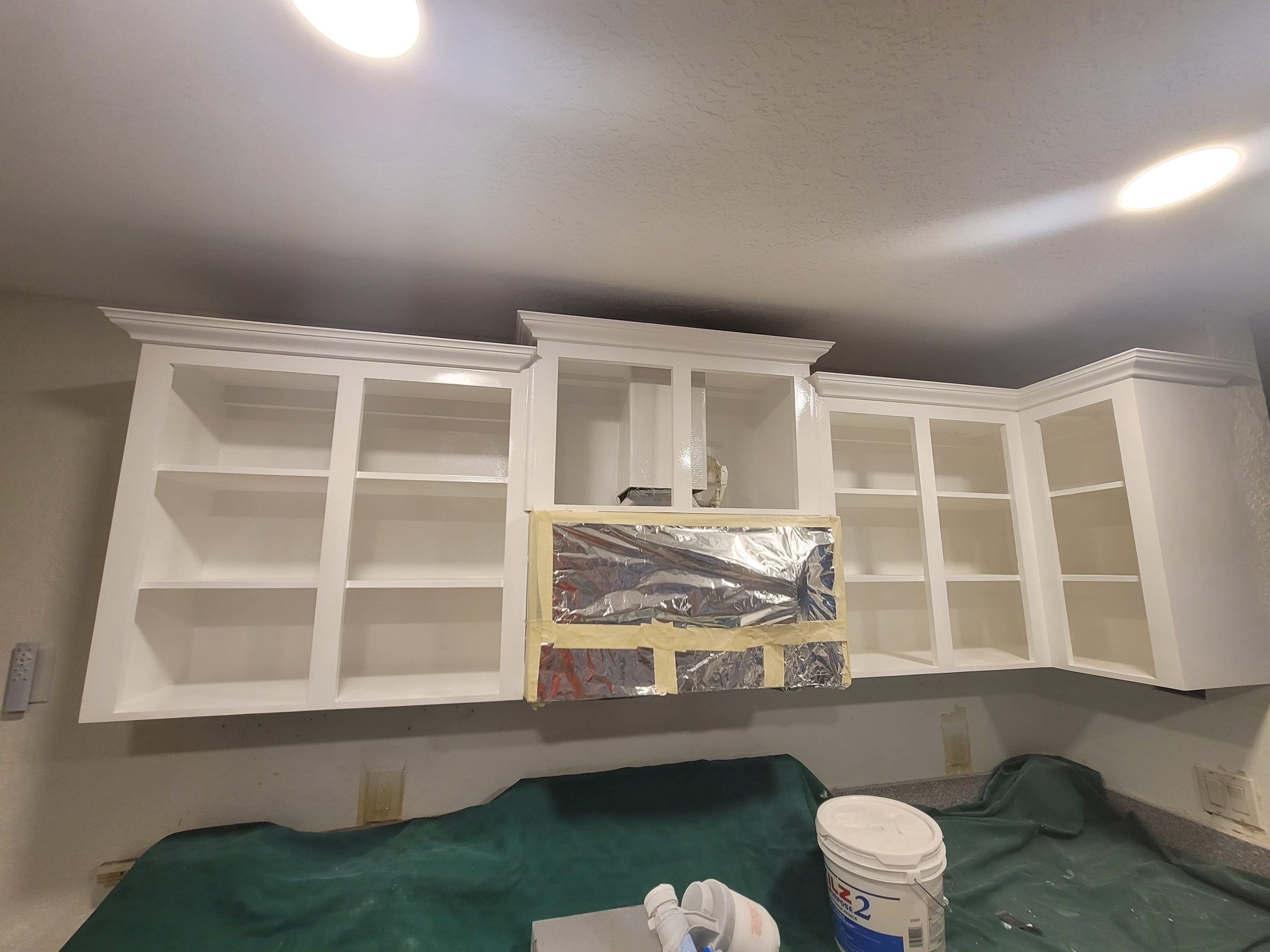 Kitchen-Painting-Prep-Masking-Hood-And-Counters